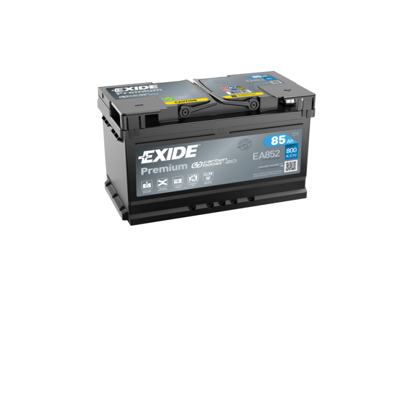 Exide EA852 Premium Carbon Boost 85Ah Autobatterie