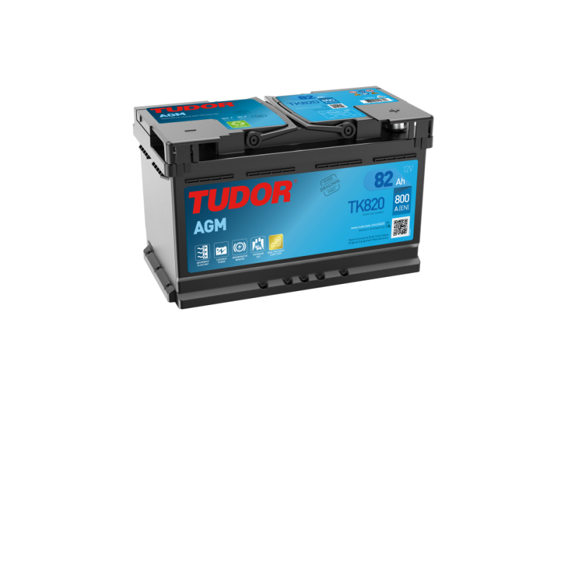 Tudor TK800. Start-Stopp-Autobatterie Tudor 80Ah 12V