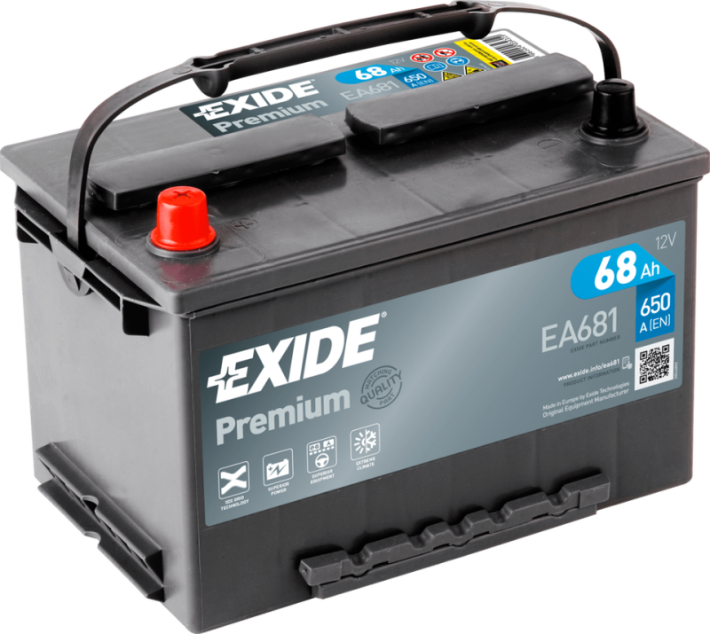 12V 95Ah Engine Starter Battery Exide Premium Carbon Boost EA954, Starter  Batteries, Motorhome Batteries, Batteries