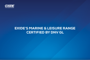 Exide’s Marine & Leisure Range Certified by DNV GL
