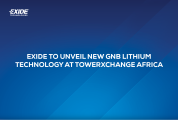 Exide zaprezentuje nową technologię Lithium podczas TowerXchange Africa