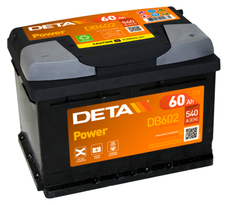 DETA DB604 Power 12V 60Ah 390A Autobatterie