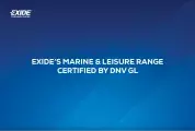 Exide’s Marine & Leisure Range Certified by DNV GL